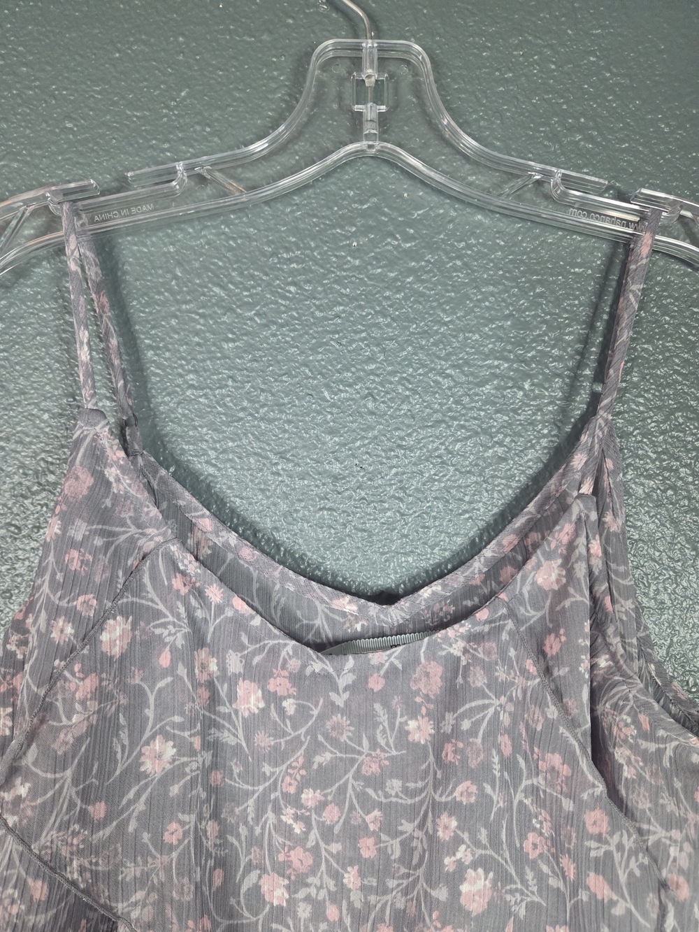 Maurices Womens Sz Large Tiered Tank Top Cami Ruffle Boho Cottage Core Romantic - Picture 7 of 10